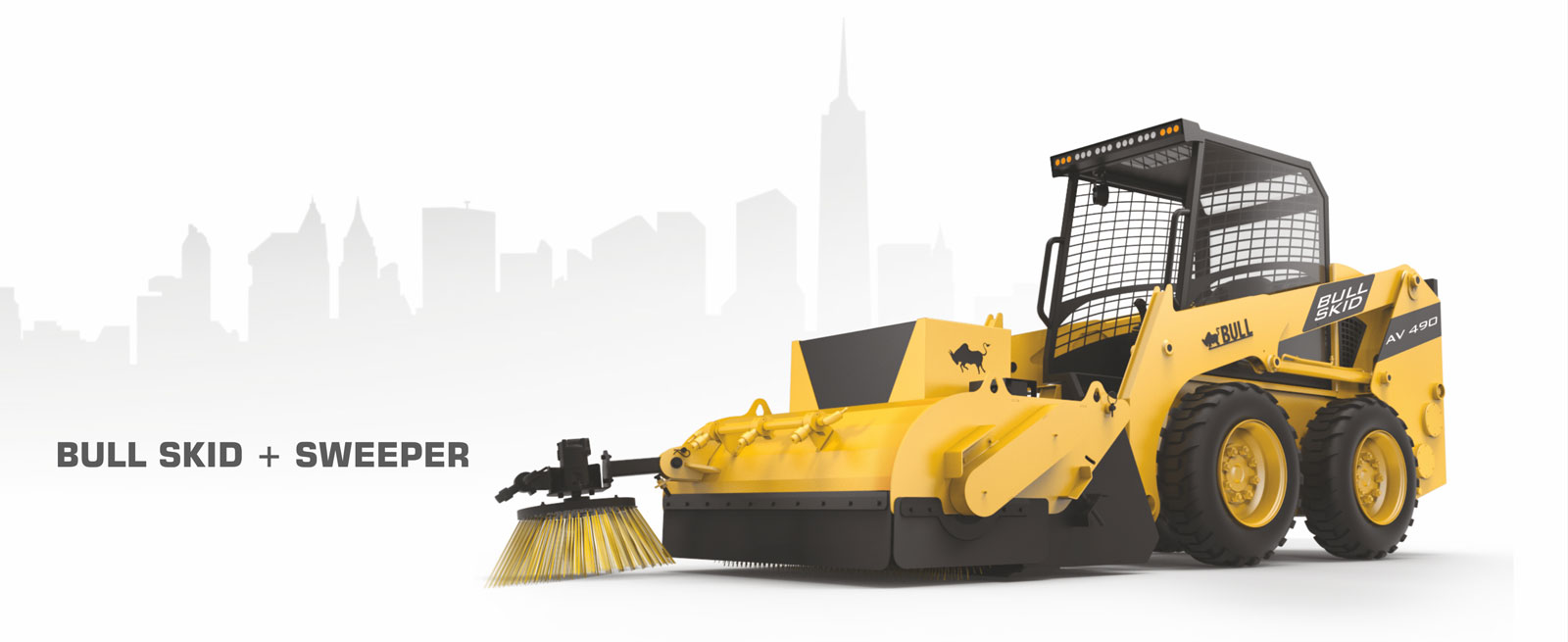 Bull Machine | BULL Skid Steer AV490 - Construction Equipment