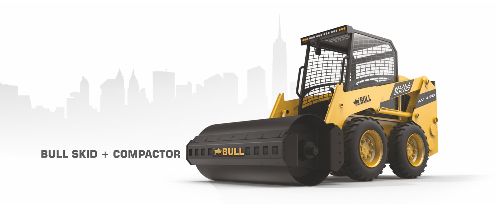 Bull Machine | BULL Skid Steer AV490 - Construction Equipment